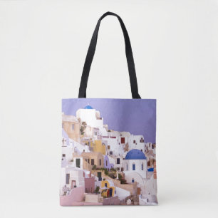 Tote Bag Coucher de soleil à Oil, Santorin 2