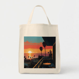 TOTE BAG COUCHER DE SOLEIL À PÈRE NOËL MONICA #1