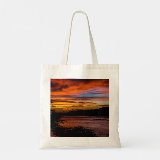 Tote Bag Coucher de soleil à Praia, Cap Vert (Dos)