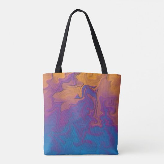 Tote Bag Coucher de soleil Abstrait (Dos)