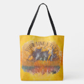 Tote Bag Coucher de soleil Abstrait 0612 (Dos)