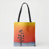 Tote Bag Coucher de soleil d'Agave (Devant)