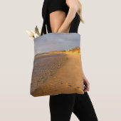 Tote Bag Coucher de soleil de Cape Cod Bay Sand Flats (De près)