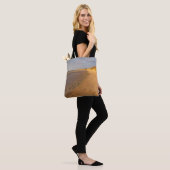 Tote Bag Coucher de soleil de Cape Cod Bay Sand Flats (Sur le modèle)