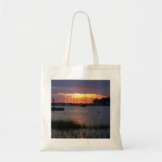 Tote Bag Coucher de soleil de Folly River (Devant)