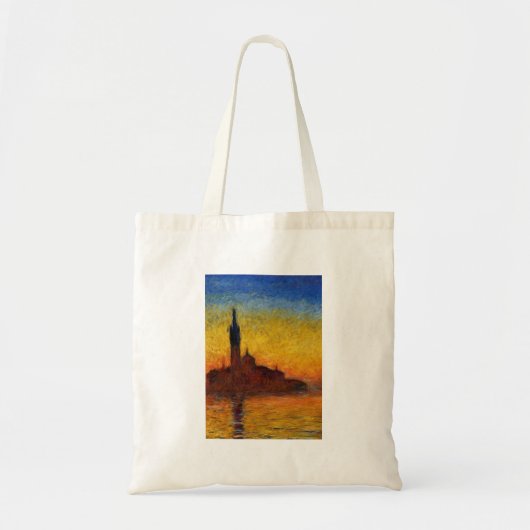 Tote Bag Coucher de soleil de Monet Venise Impressionnisme (Devant)