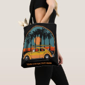 Tote Bag Coucher de soleil de surfeur Tropical de texte per (De près)