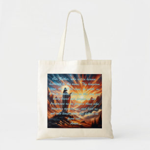 Tote Bag Coucher de soleil divin : Inspiration de la prière