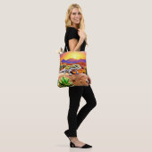Tote Bag Coucher de soleil du désert de Gecko (Sur le modèle)