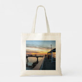Tote Bag Coucher de soleil du vendredi soir à la jetée d'Ed (Dos)