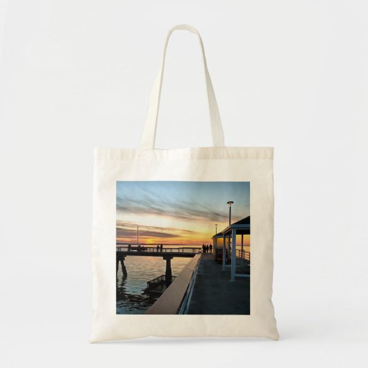 Tote Bag Coucher de soleil du vendredi soir à la jetée d'Ed (Devant)