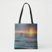 Tote Bag Coucher de soleil et paysage marin..... (Devant)