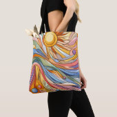 Tote Bag Coucher de soleil fauvisme (De près)