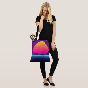 Tote Bag Coucher de soleil graphique