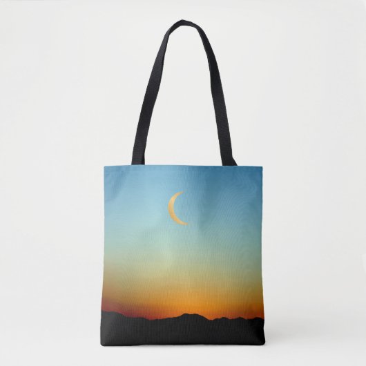 Tote Bag Coucher de soleil magnifique de la lune (Devant)