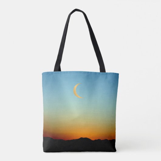 Tote Bag Coucher de soleil magnifique de la lune (Dos)