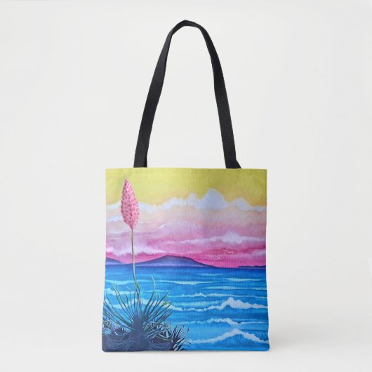 Tote Bag Coucher de soleil océan (Devant)
