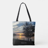 Tote Bag Coucher de soleil, rivière Delaware, (Dos)