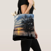 Tote Bag Coucher de soleil, rivière Delaware, (De près)
