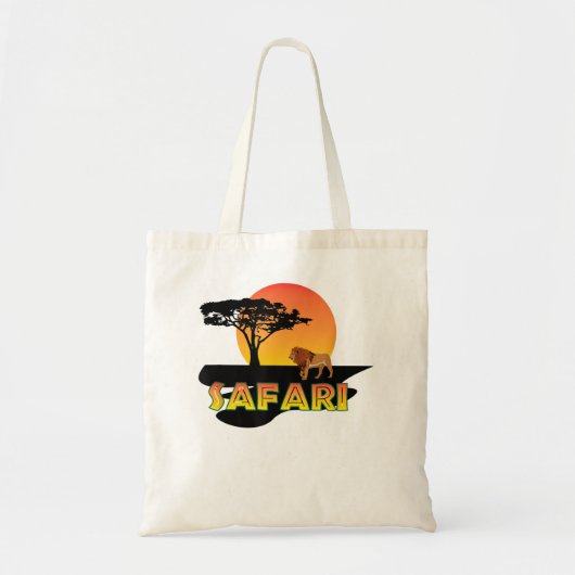 Tote Bag Coucher de soleil Safari Afrique (Devant)