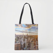 Tote Bag Coucher de soleil sur Chicago (Devant)