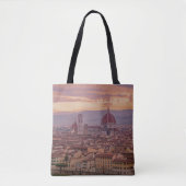 Tote Bag Coucher de soleil sur Florence, Italie (Devant)