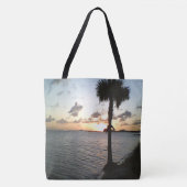 Tote Bag Coucher De Soleil Sur La Plage (Devant)