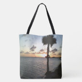 Tote Bag Coucher De Soleil Sur La Plage (Dos)