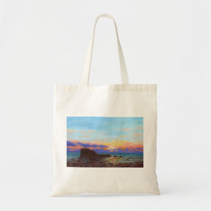 Tote Bag Coucher de soleil sur la plage de Perranporth