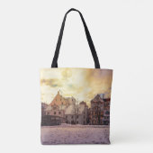 Tote Bag Coucher de soleil sur la rue à Riga (Dos)