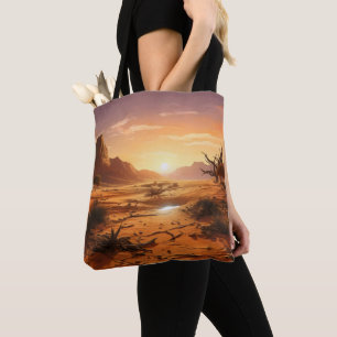 Tote Bag Coucher de soleil sur le désert