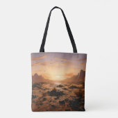 Tote Bag coucher de soleil sur le désert (Dos)
