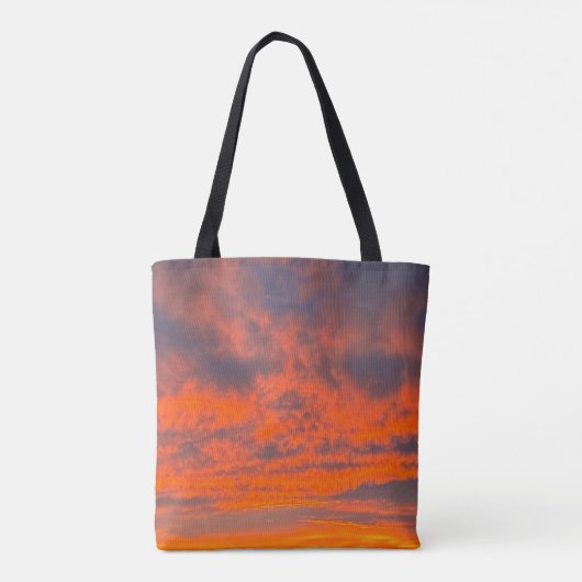Tote Bag Coucher de soleil sur le feu (Dos)
