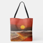 Tote Bag Coucher de soleil sur le Pacifique, par Gary Polin (Dos)