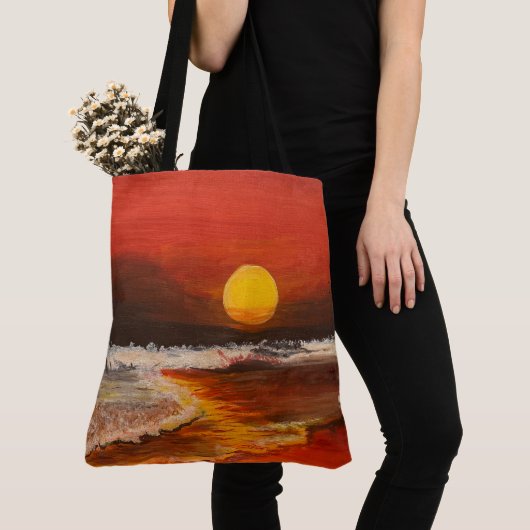Tote Bag Coucher de soleil sur le Pacifique, par Gary Polin (De près)