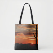 Tote Bag Coucher de soleil sur le paysage de l'Arizona (Devant)