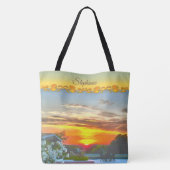 Tote Bag Coucher de soleil sur le toit 2295 (Dos)