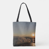 Tote Bag Coucher de soleil sur les vagues en Croatie (Dos)