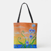 Tote Bag Coucher de soleil sur l'orchidée (Dos)