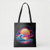 Tote Bag Coucher de soleil Surf (Devant)