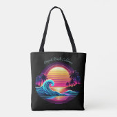 Tote Bag Coucher de soleil Surf (Dos)