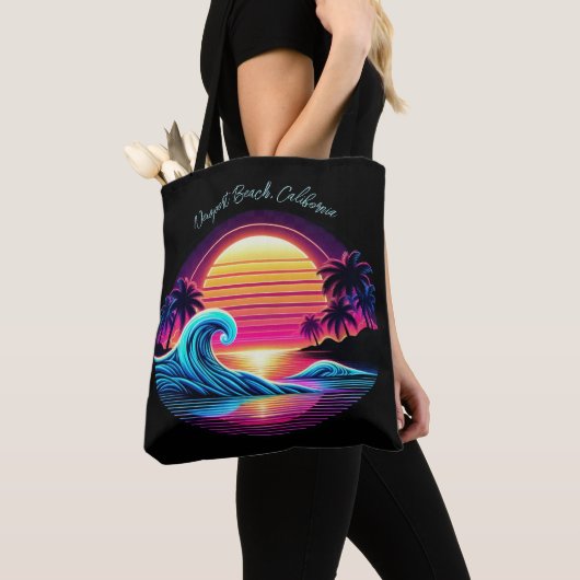 Tote Bag Coucher de soleil Surf (De près)