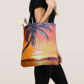 Tote Bag Coucher de soleil tropical (De près)