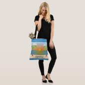 Tote Bag Coucher de soleil tropical (Sur le modèle)