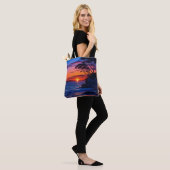 Tote Bag Coucher de soleil tropical (Sur le modèle)