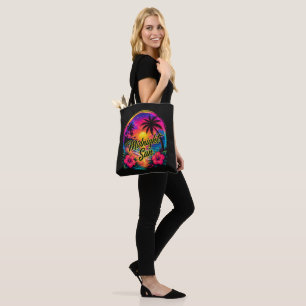 Tote Bag Coucher de soleil tropical sous le soleil de minui