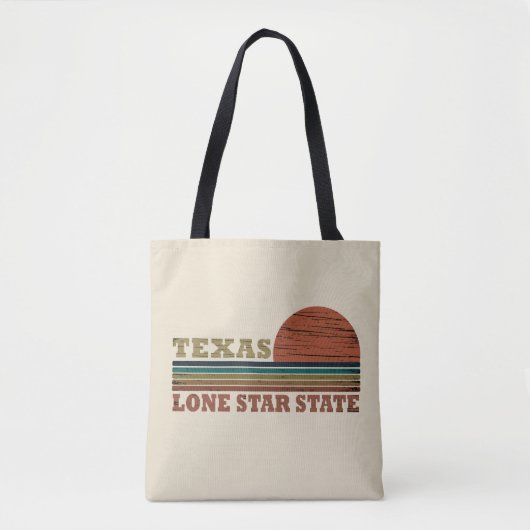 Tote Bag Coucher de soleil vintage au Texas (Devant)