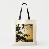 Tote Bag Coucher du soleil à travers les arbres II Photogra (Devant)