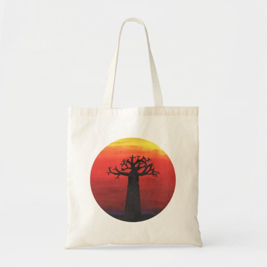 Tote Bag Coucher du soleil de baobab (Devant)