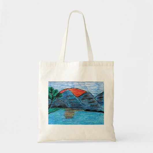 Tote Bag Coucher du soleil de montagne (Devant)
